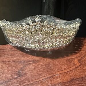 Sparkling Gold rhinestoned Tiara